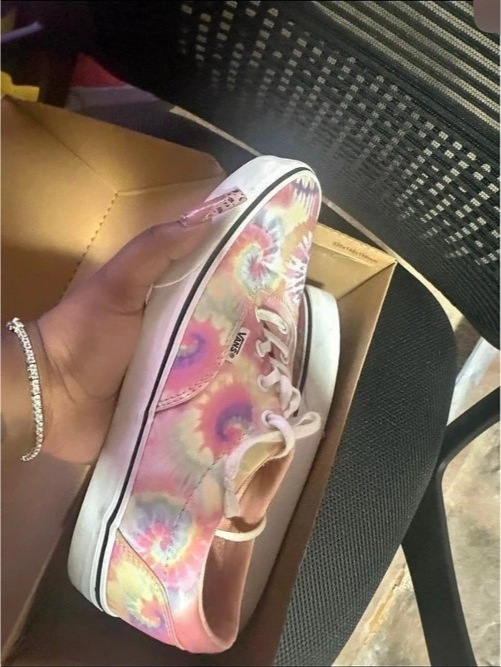 Vans Floral Sneakers Pink & Multicolor US 10.5 W Like New